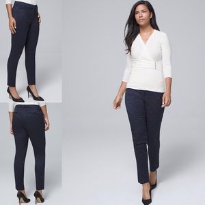 White House Black Market Curvy fit Jacquard Pants